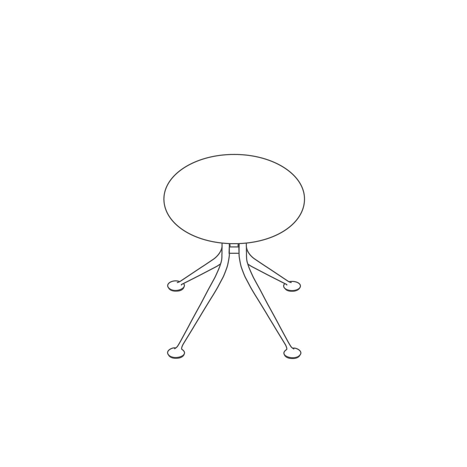 A line drawing - Girard Stool
