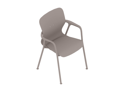 A generic rendering - Keyn Chair–4-Leg Base–With Arms