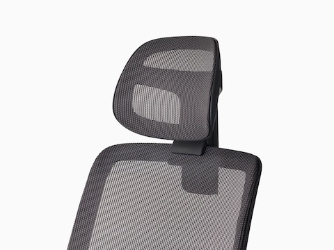 A close-up view of the Verus headrest at medium height.