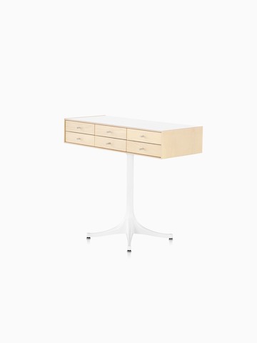 An elevated six-drawer Nelson Miniature Chest. Select to go to the Nelson Miniature Chests product page.