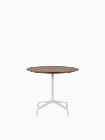 Striad Table with walnut surface. Select to go to the Striad Tables product page.