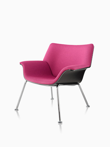 Magenta Swoop lounge chair. Select to go to the Swoop Lounge Furniture product page.